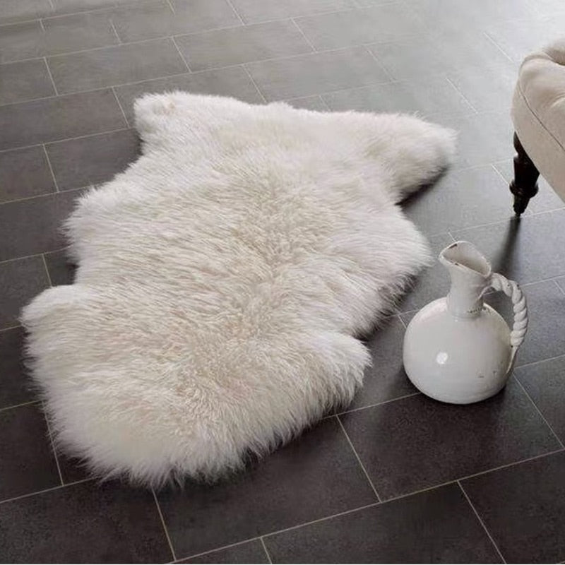 Soft Faux Fur Sheepskin Rug