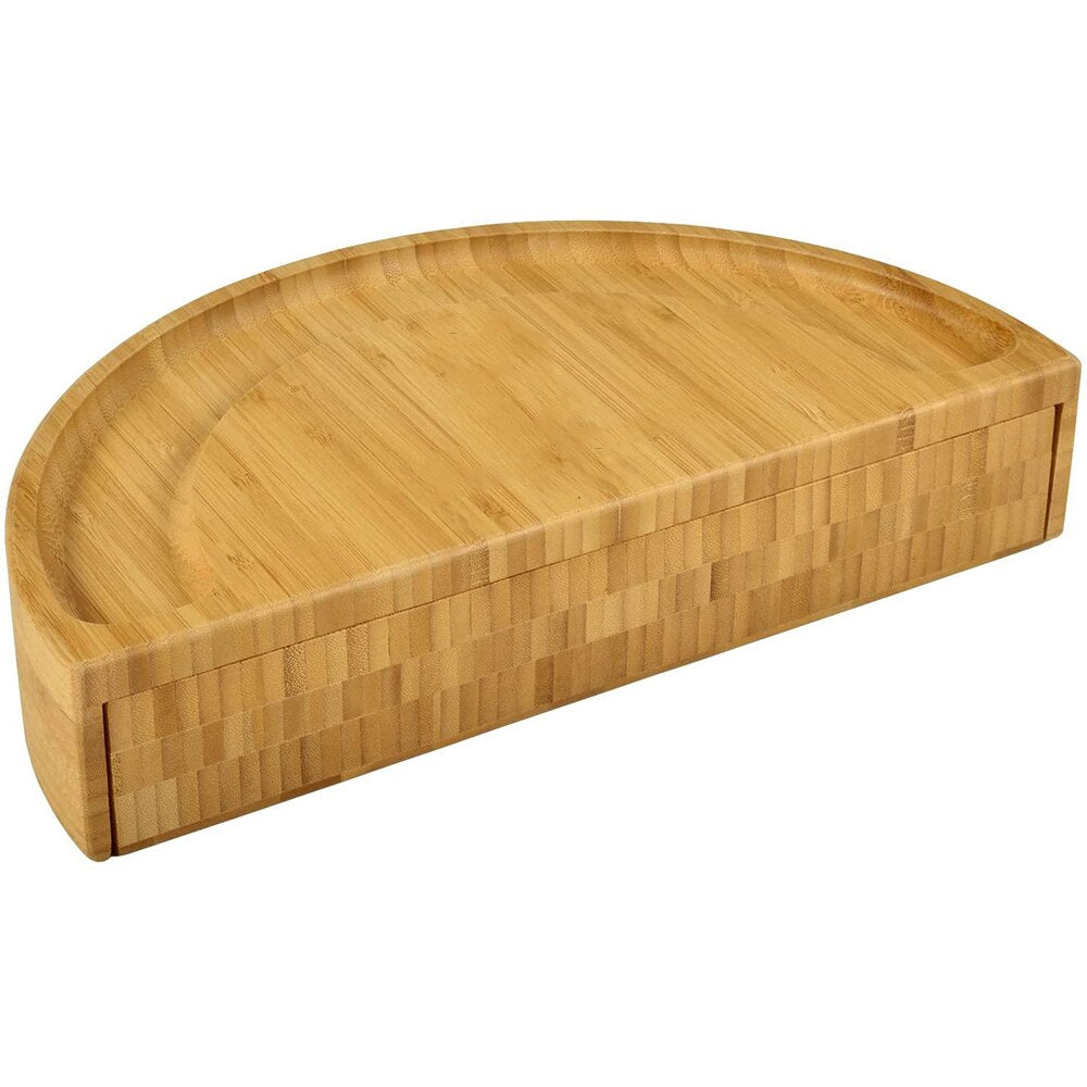 Wooden Charcuterie Board With Slide Out Drawer & Cooking Tools