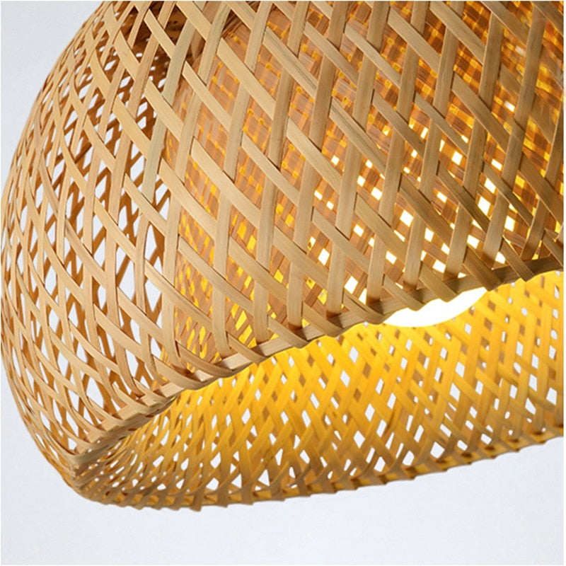 Natural Bamboo Lantern Pendant Lamp