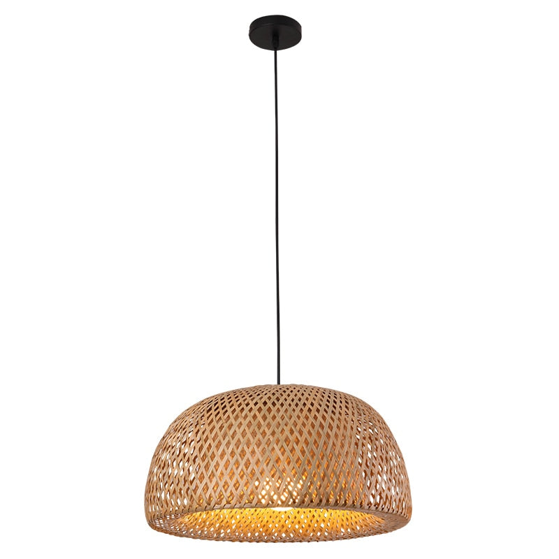 Natural Bamboo Lantern Pendant Lamp