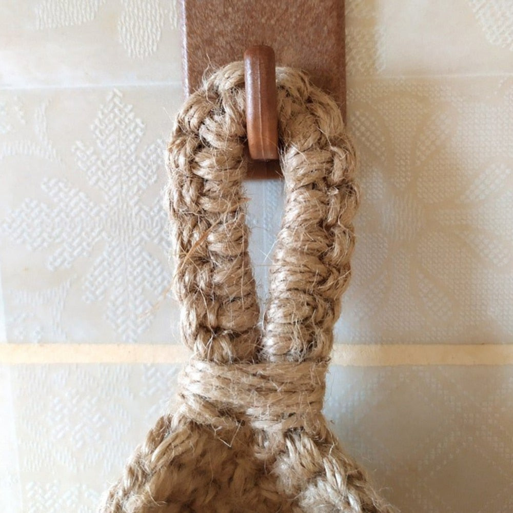 Handwoven Teardrop Wall Hanging Basket