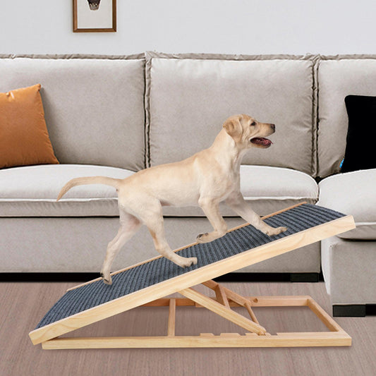 Wooden Portable & Adjustable Dog and Cat Ramp