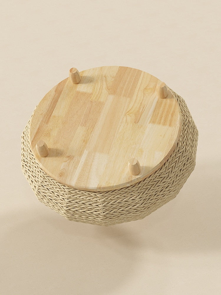 Miaozan Weaves Wood Cat/ Dog Bed