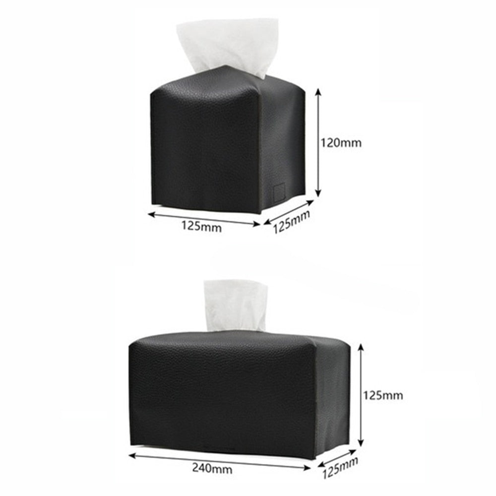 PU Leather Tissue Box Holder