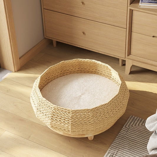 Miaozan Weaves Wood Cat/ Dog Bed