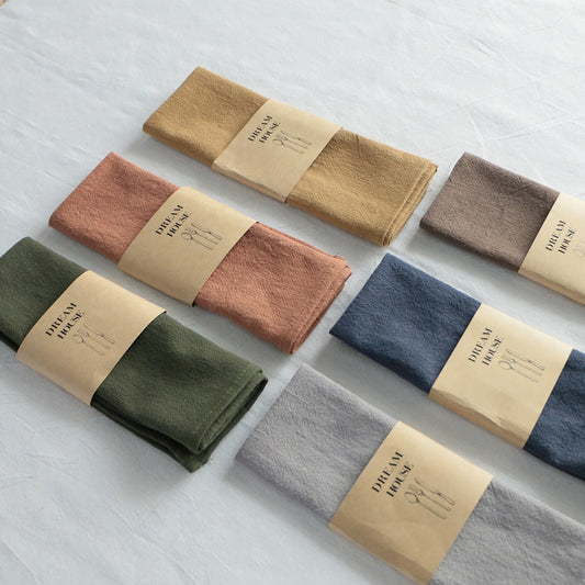 Colorful Cotton & Linen Reusable Napkins