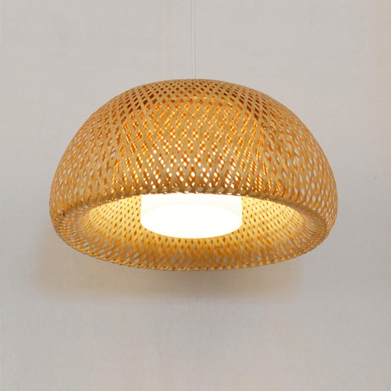 Natural Bamboo Lantern Pendant Lamp